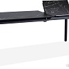 Кухонный стол Signal Metropol Cerammic 120/180x80 (черный мрамор/черный)