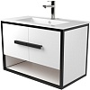 Дабер Тумба под умывальник 009 WeltWasser Deilbach 7517-70 Т9.7W.2.5 (черный/белый)