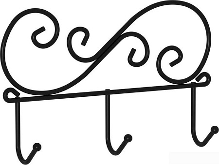 Вешалка для одежды ЗМИ Кружева 3 ВН 275 (черный)