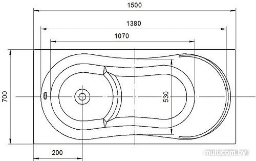 Ванна Aquatek Афродита 150x70