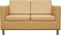 Диван Brioli Дилли двухместный (экокожа, L4 кремовый)