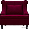 Интерьерное кресло Brioli Людвиг (велюр, B48 вишневый/темные ножки)