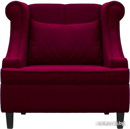 Интерьерное кресло Brioli Людвиг (велюр, B48 вишневый/темные ножки)
