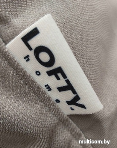 Кресло-мешок LoftyHome Груша L (велюр, серый)