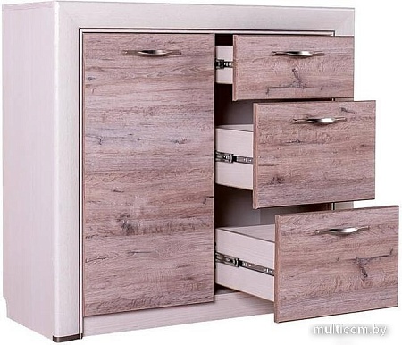 Тумба Anrex Olivia 1D3S Вудлайн Кремовый/ Дуб Анакона