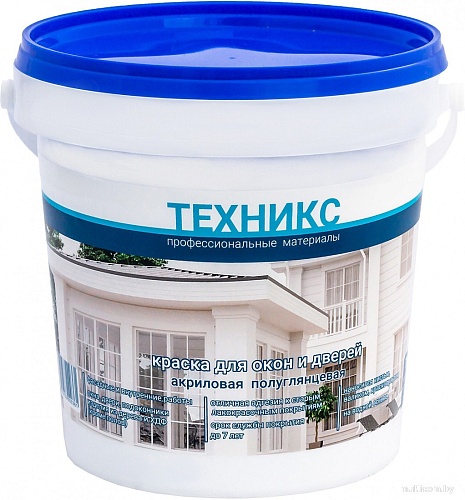 Техникс ВД-АК-1УГ Для окон и дверей 1 кг (темно-коричневый полуглянцевый)