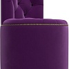 Пуфик Лига диванов Саваж (микровельвет, фиолетовый/черный)