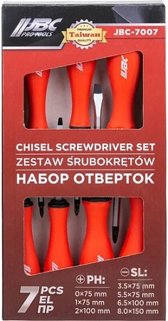 Набор отверток JBC 7007 (7 предметов)