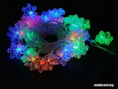 Гирлянда Волшебная страна Снежинки SF-100-5-MC