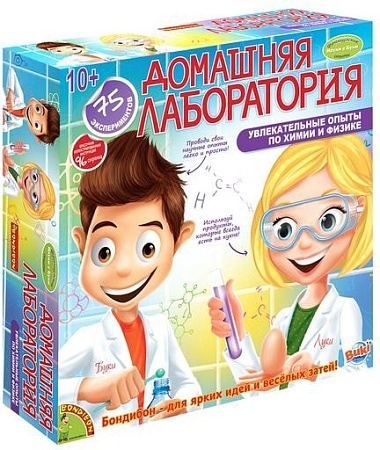 Набор для опытов Bondibon Науки с Буки Домашняя лаборатория ВВ1215