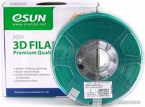 Esun ABS 1.75 мм 1000 г (зеленый)