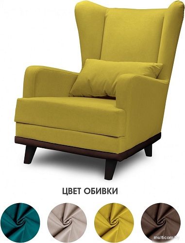 Интерьерное кресло Mio Tesoro Ритм (Velutto 28/шоколад)