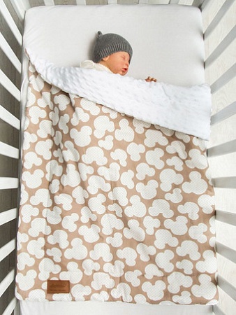 Плед Amarobaby Растем вместе. Мышонок 85x95 (коричневый)