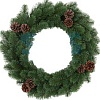 Рождественский венок Neon-night 307-144 0.45 м (с шишками)