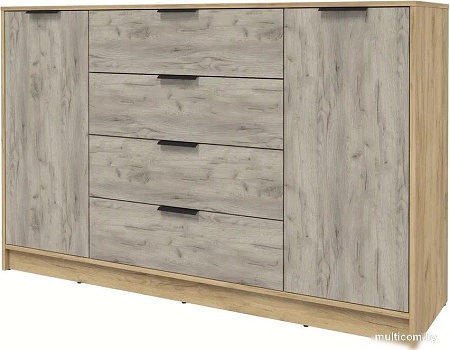 Тумба Интерлиния Концепт КТ-Т160 (дуб серый/дуб золотой)