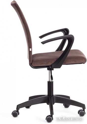 Офисное кресло TetChair Spark флок (коричневый)
