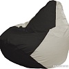 Кресло-мешок Flagman Груша Макси Г2.1-392 (чёрный/белый)