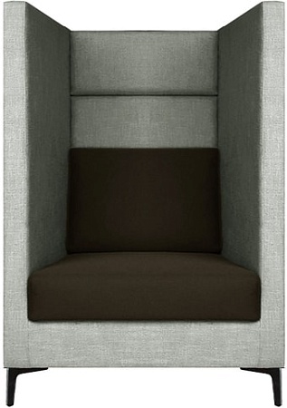 Интерьерное кресло Brioli Дирк (рогожка, J20 серый/J5 коричневый)