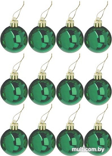 Елочная игрушка Золотая сказка зеленый 591126 12 шт