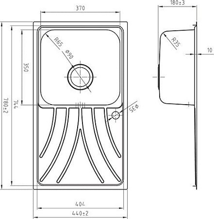 Кухонная мойка IDDIS Arro ARR78SLi77