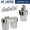 Набор аксессуаров для ванной Lauter 21TS3016 + 21TS3020 + 21TS3008 (Chrome, 3 предмета)