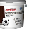 Эмаль Ореол Акриловая полуматовая для пола 0.9 кг (темно-серый)