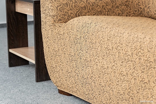 Чехол для дивана Софатэкс Люкс ПО-10 Венеция без оборки (кофе с молоком)