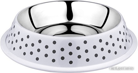 Миска Duvo Plus Деко 13822/DV (белый в черный горох)