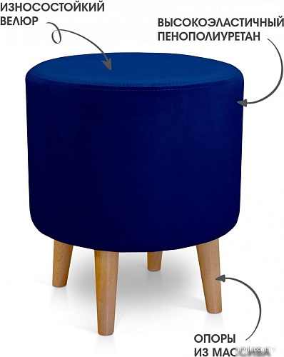 Пуфик Mio Tesoro Ронд (Amo 24/натуральное дерево)