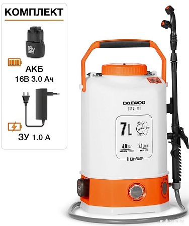 Аккумуляторный опрыскиватель Daewoo Power DSA 7Li MIX (с 1-им АКБ)