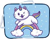 Ледянка Mega Toys Кот-единорог 22211 (голубой)