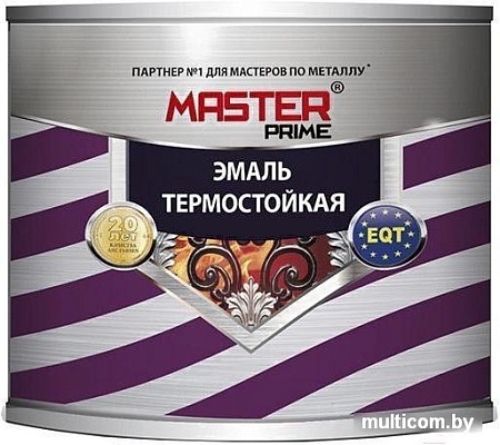 Эмаль MASTER Prime Термостойкая 800 г (белый)