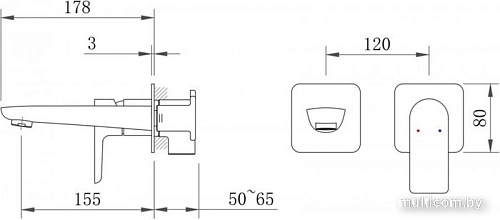 Смеситель Berges Wasserhaus Ventas S 076014