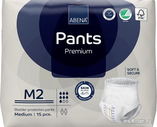 Трусы-подгузники для взрослых Abena Pants M2 Premium (15 шт)