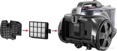 Пылесос Endever SkyClean VC-670 (серый/синий)