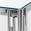 Журнальный столик Stool Group Гэтсби 55x55 EET-027 (прозрачное стекло/сталь серебристый)