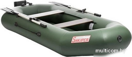 Моторно-гребная лодка Тонар Шкипер А280НТ (зеленый)