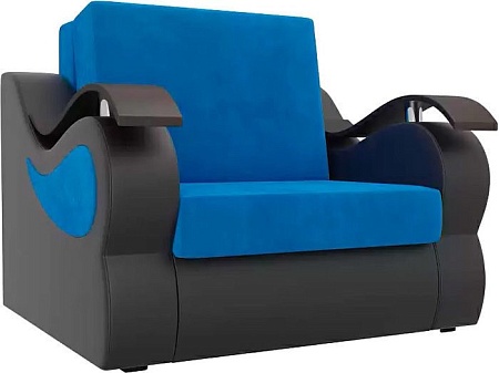 Кресло-кровать Mebelico Меркурий 105483 80 см (голубой/черный)
