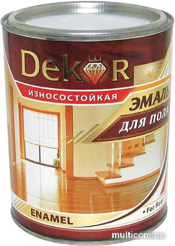 Эмаль Dekor для пола (желтый/коричневый, 1.8 кг)