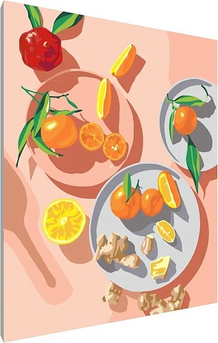 Картина по номерам PaintLine Цитрусовый стол PL-00112