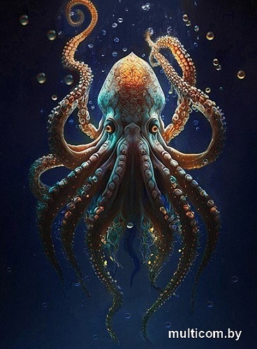 Картина по номерам Молли Осьминог морских глубин 40x50 FHR0572