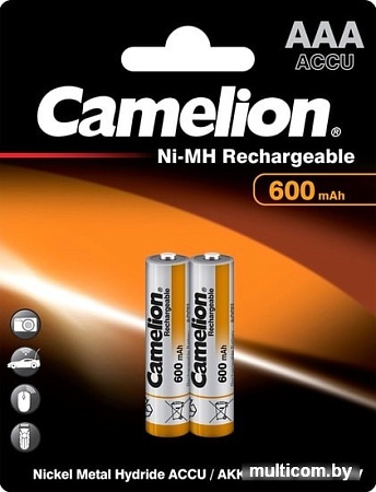 Аккумулятор Camelion AAA 600mAh 2 шт. NH-AAA600-BP2