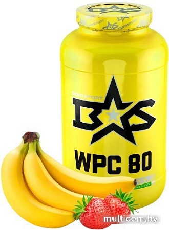Протеин Binasport WPC 80 (1300г, клубника/банан)