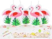 Набор свечей для торта Miland Розовые фламинго С-3000 (5 шт)