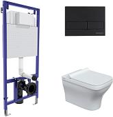 Унитаз подвесной Berges Wasserhaus Strati Rimless + Strati Slim SO + Novum 525 + L5 042449