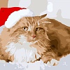 Рыжий кот Новогодний Рыжик Х-7522