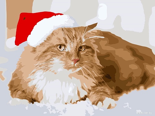 Рыжий кот Новогодний Рыжик Х-7522