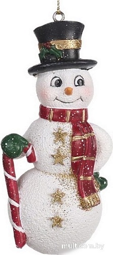 Елочная игрушка Goodwill Xmas 2024 Снеговик с леденцом MO 96307_1