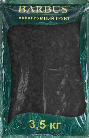 Грунт Barbus Каменная крошка черная Gravel 036 5-10 мм 3.5 кг