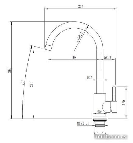 Смеситель ARFEKA AF SD-03SS304 BLACK GRAFIT